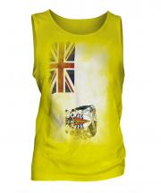 British Antartic Territory Faded Flag Mens Vest