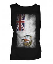 British Antartic Territory Faded Flag Mens Vest