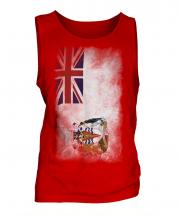 British Antartic Territory Faded Flag Mens Vest