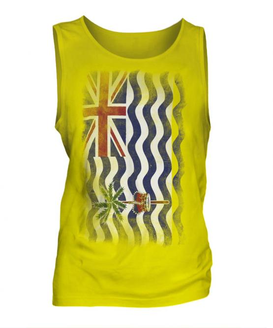 British Indian Ocean Territory Faded Flag Mens Vest