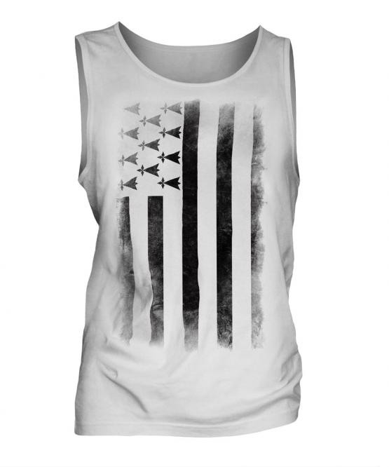 Brittany Faded Flag Mens Vest