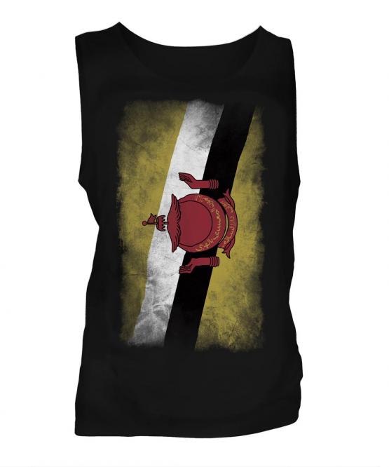 Brunei Faded Flag Mens Vest