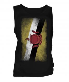 Brunei Faded Flag Mens Vest