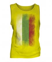 Bulgaria Faded Flag Mens Vest