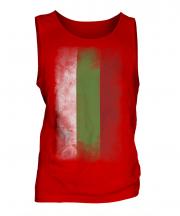 Bulgaria Faded Flag Mens Vest