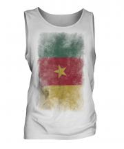 Cameroon Faded Flag Mens Vest