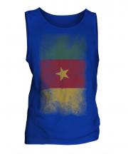 Cameroon Faded Flag Mens Vest