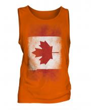 Canada Faded Flag Mens Vest