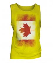 Canada Faded Flag Mens Vest