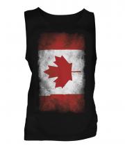 Canada Faded Flag Mens Vest
