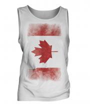Canada Faded Flag Mens Vest