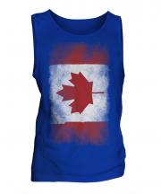 Canada Faded Flag Mens Vest