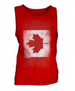 Canada Faded Flag Mens Vest