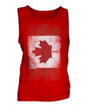 Canada Faded Flag Mens Vest