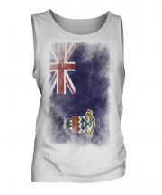 Cayman Islands Faded Flag Mens Vest