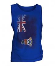Cayman Islands Faded Flag Mens Vest