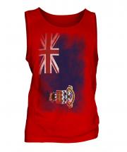 Cayman Islands Faded Flag Mens Vest
