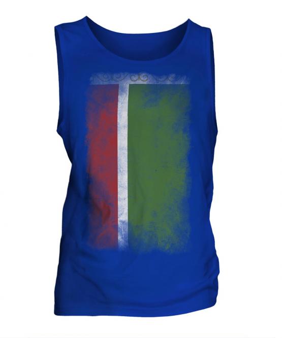Chechen Republic Faded Flag Mens Vest