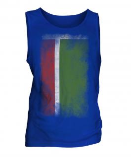 Chechen Republic Faded Flag Mens Vest