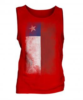 Chile Faded Flag Mens Vest
