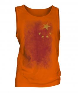 China Faded Flag Mens Vest