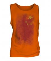 China Faded Flag Mens Vest