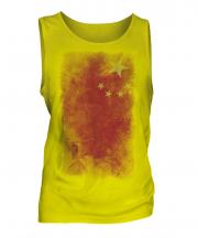 China Faded Flag Mens Vest