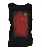 China Faded Flag Mens Vest