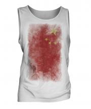 China Faded Flag Mens Vest