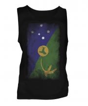Christmas Island Faded Flag Mens Vest