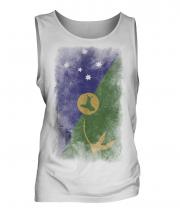 Christmas Island Faded Flag Mens Vest