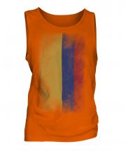 Colombia Faded Flag Mens Vest