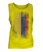 Colombia Faded Flag Mens Vest