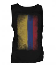 Colombia Faded Flag Mens Vest
