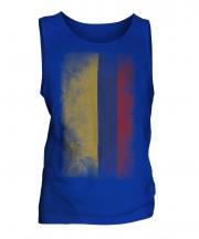 Colombia Faded Flag Mens Vest