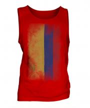 Colombia Faded Flag Mens Vest