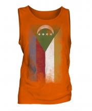 Comoros Faded Flag Mens Vest