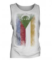 Comoros Faded Flag Mens Vest