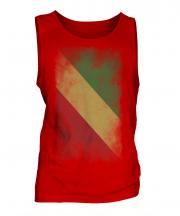 Congo Faded Flag Mens Vest