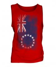 Cook Islands Faded Flag Mens Vest