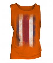 Costa Rica Faded Flag Mens Vest