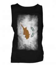 Cyprus Faded Flag Mens Vest