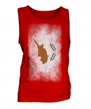 Cyprus Faded Flag Mens Vest