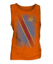 Democratic Rep. Of Congo Faded Flag Mens Vest