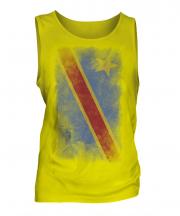 Democratic Rep. Of Congo Faded Flag Mens Vest