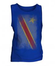 Democratic Rep. Of Congo Faded Flag Mens Vest