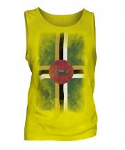 Dominica Faded Flag Mens Vest