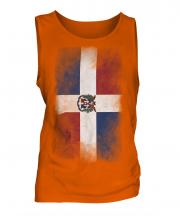 Dominican Republic Faded Flag Mens Vest