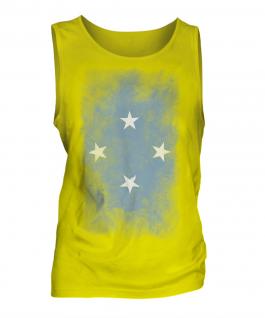 Micronesia Faded Flag Mens Vest