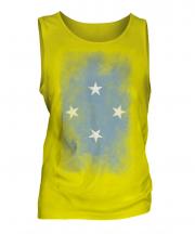 Micronesia Faded Flag Mens Vest